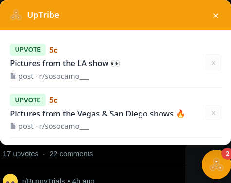 Screenshot of UpTribe 4